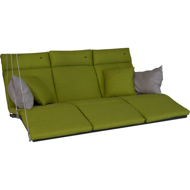 Angerer Freizeitmöbel GmbH Hollywoodschaukel Auflage Lounge Smart - passend für viele 3-Sitzer Hollywoodschaukeln mit Fußteil - Schaukelauflage Made in Germany (Hellgrün)