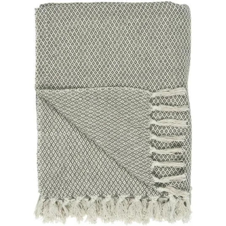 Plaid creme/leinenfarbig Karomuster