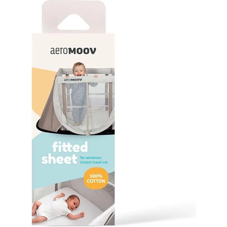 Aeromoov Spannlaken für Reisebett, 60x110 cm weiß