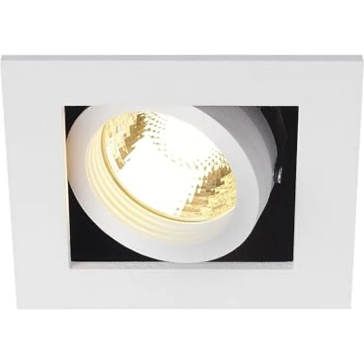 SLV No. 115511 KADUX 1 GU10 Downlight eckig mattweiss max. 50W
