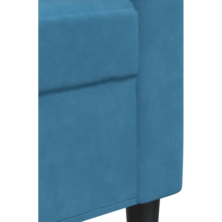 vidaXL 3-Sitzer-Sofa Blau 210 cm Samt 4007653 – Bild 6