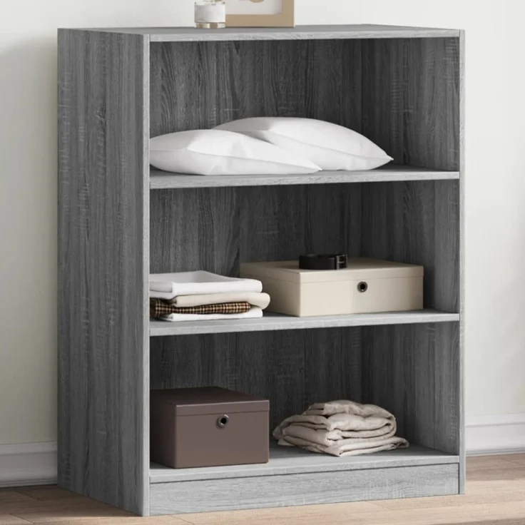 vidaXL Kleiderschrank Grau Sonoma 77x48x102 cm Holzwerkstoff 840826 – Bild 1