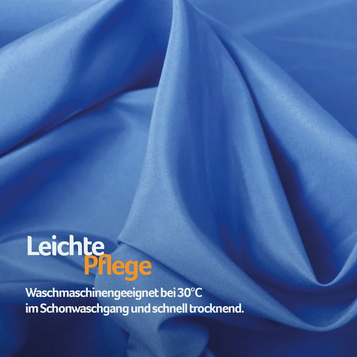 Gardine mit Ösen *** x *** cm ( Breite x Länge ) in ***, blickdichter Vorhang, Ösenvorhang in vielen Variationen 140x175 cm Blau – Bild 9