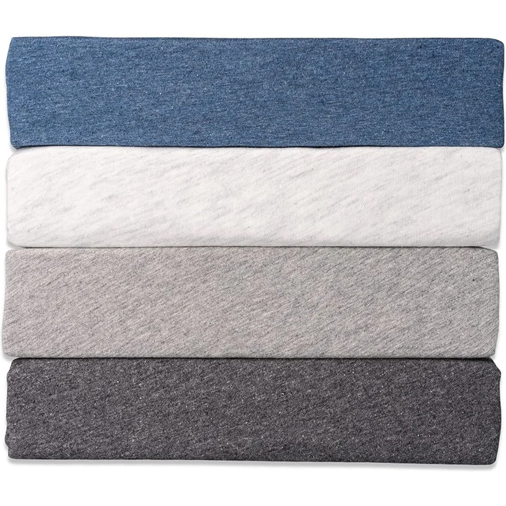 Hometex Premium Textiles Spannbettlaken Meliertes Spannbettlaken, Gummizug: Rundumgummizug, zweifarbigem Effektgarn 160 g/m² – Bild 3