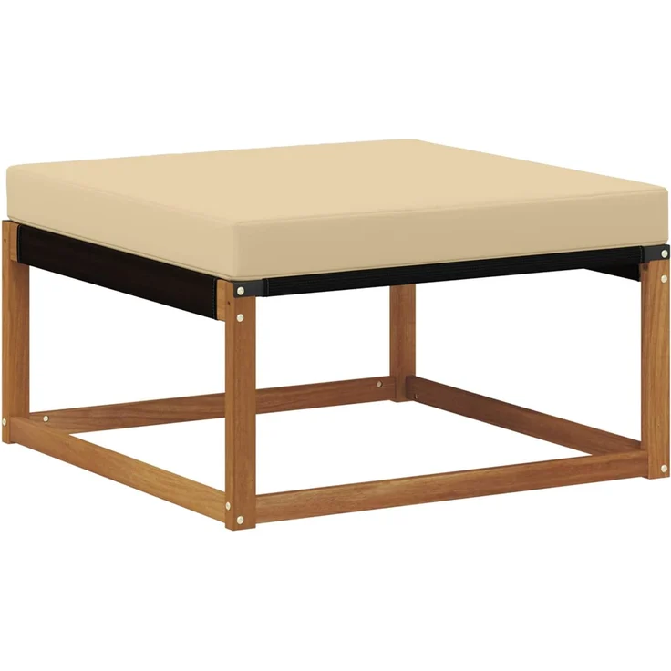 vidaXL Outdoor-Sofagarnitur 5 stk. 5-Sitzer Natur und Beige 3381361 – Bild 4