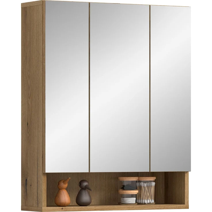 Aqua Spiegelschrank in Evoke Oak Nachbildung – Bild 1