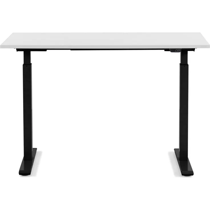 Kare Design 'Office' Schreibtisch mit elektrischen Doppelmotor, Stufenlos höhenverstellbar, Schwarz-Weiß, 60 x 140 x 70-120 cm