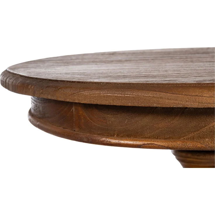 CLP Beistelltisch Wiva 50 cm aus Mindiholz Tischplatte rund Couchtisch,braun – Bild 5