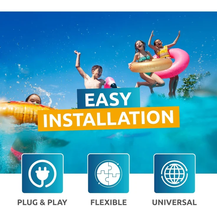 Poolex Swimming Pool Inverter Wärmepumpe "Nano",für Pools bis 20.000 l, 3 kW Heizleistung, 440 x 430 x 426 mm – Bild 3