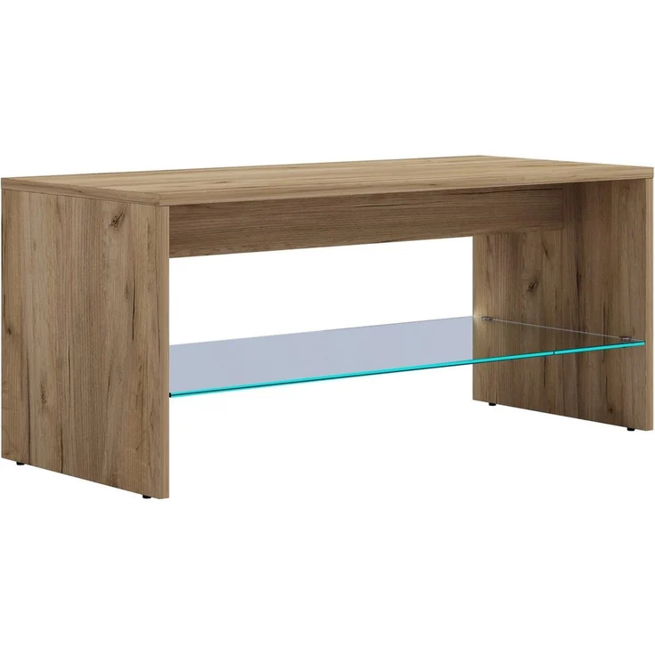 VCM Beistelltisch & Couchtisch Wisal 919395 Honig-Eiche H. 40 x B. 90 x T. 40 cm – Bild 2