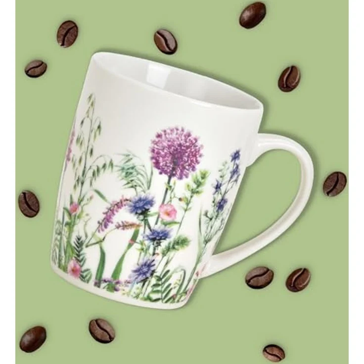 matches21 HOME & HOBBY Tasse Kaffeetassen 2er Set Blumen Bienen Frühling Sommer, 2-tlg, Porzellan, Tee Kaffee-Becher, Vintage, weiss bunt, 300 ml – Bild 5