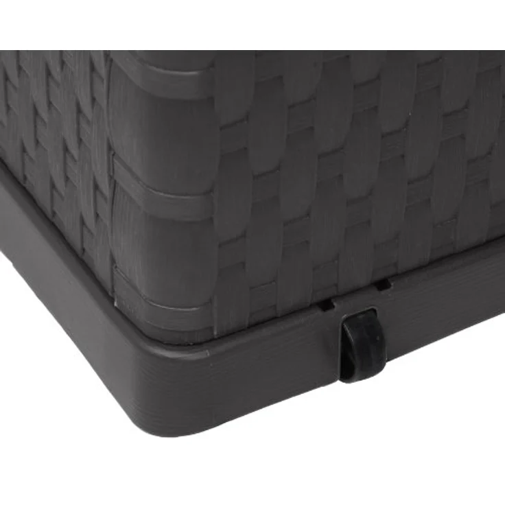 Ambia Garden Kissenbox Anthrazit, Kunststoff, 118.5x62.5x55 cm, rollbar mit Tragegriff und aufklappbarem Deckel – Bild 6