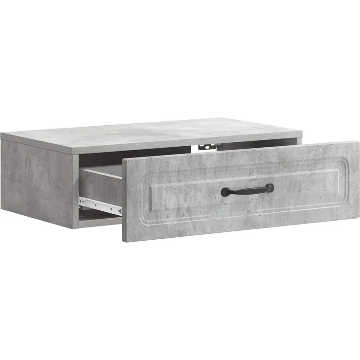 vidaXL Wandmontierter Beistelltisch Betongrau 59 x 34,5 x 17 cm 899338 – Bild 3