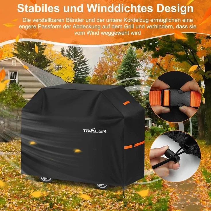 Grillabdeckung Schutzhülle Gasgrill Oxford 600D 600D-160 x 70 x 125 cm – Bild 6