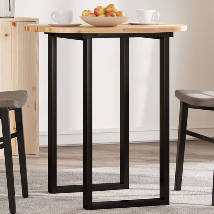 vidaXL Tischplatte Rund Ø70x2 cm Massivholz Akazie 4008685 – Bild 1