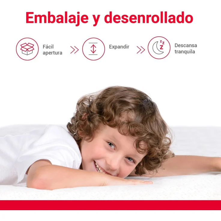 PIKOLIN - Matratze 105x190 cm für Ausziehbett, Kinderbett, Etagenbett, Jugendmatratze, HR-Schaum, extra Komfort, waschbarer Bezug, hohe Atmungsaktivität – Bild 6