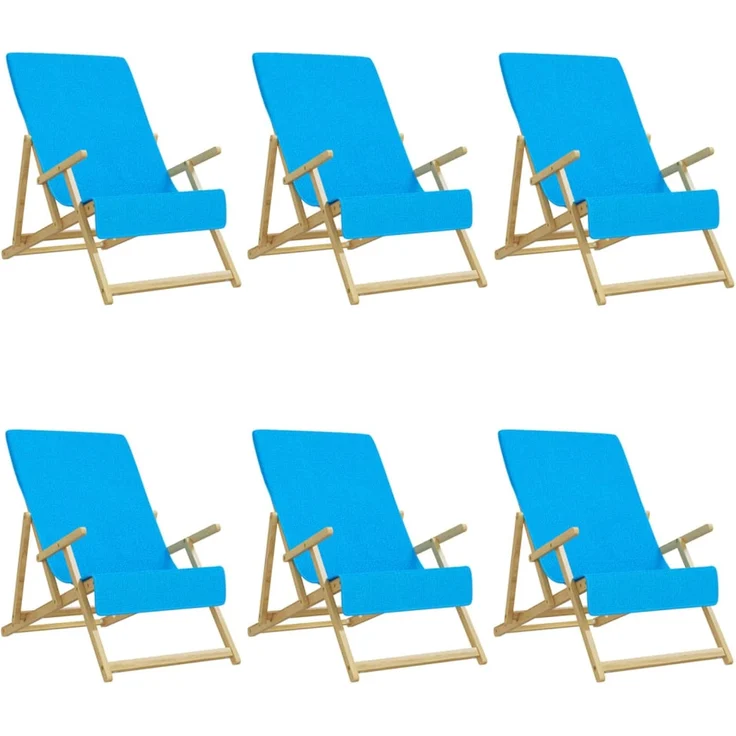 vidaXL Strandtücher 6 Stk. Türkis 60x135 cm Stoff 400 GSM 3157061 – Bild 2