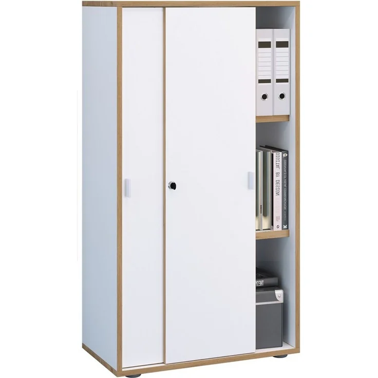 VCM Büroschrank Salia 920736 Weiß H. 110 x B. 60 x T. 37 cm – Bild 5