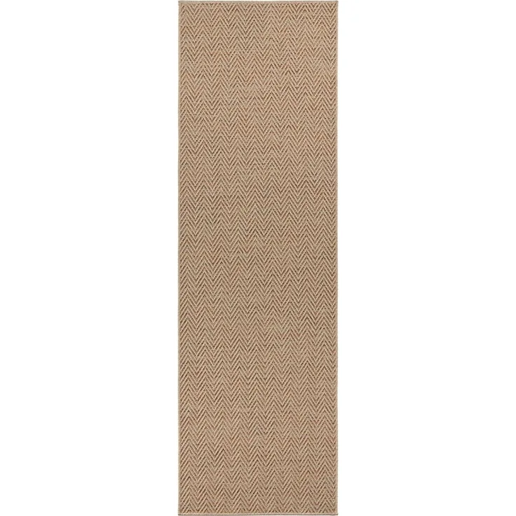 Flachgewebe Läufer Nature Beige Terra - 80x500x0,5cm