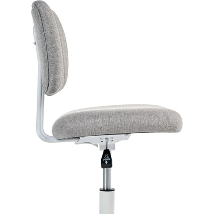 Schreibtischstuhl BUBBLY Stoff Hellgrau – Bild 6