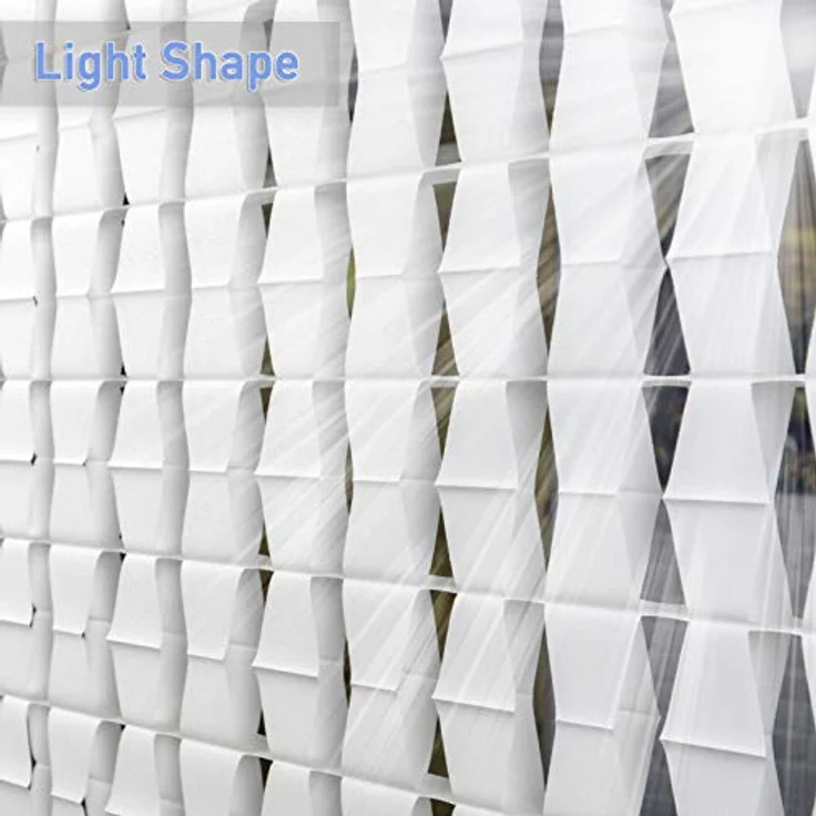 YourCasa Paravent Raumteiler hängend – Lichtdurchlässige Trennwand & Deko, 118x240cm – Bild 9