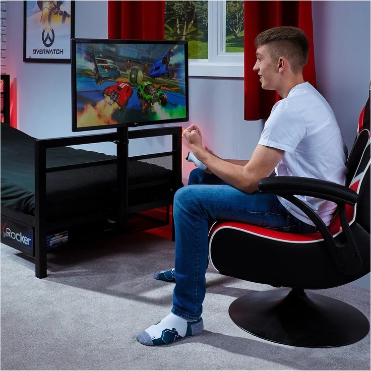 X Rocker Basecamp Metall Gaming-Bett mit TV-Halterung für Kinder & Jugendliche - schwarz – Bild 3