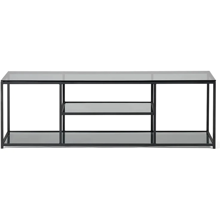 Julian Bowen TV-Möbel, Rauchglas/Schwarz, Einheitsgröße – Bild 3
