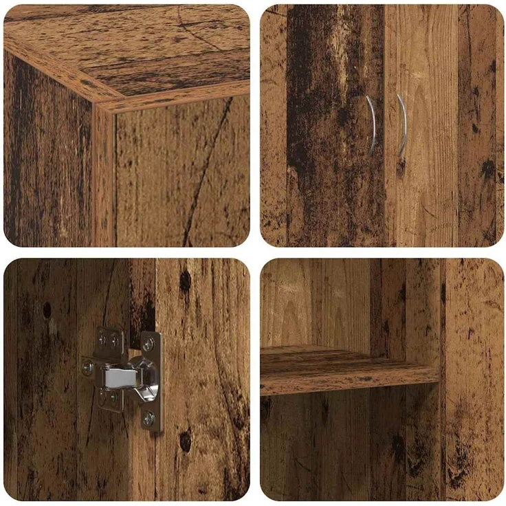 vidaXL Büroschrank Altholz 70 x 32 x 77.5 cm Holzwerkstoff 869120 – Bild 9