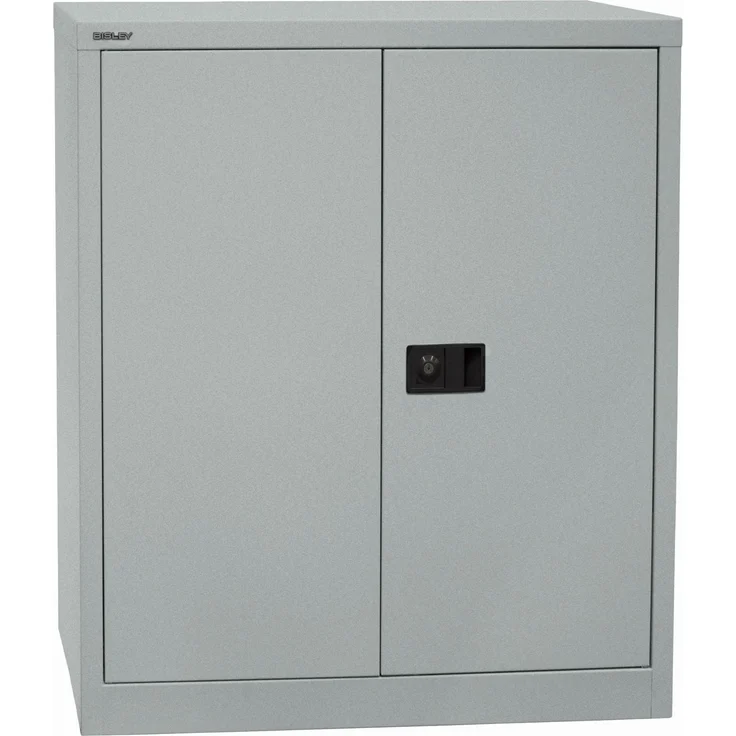 Bisley 'Universal' Flügeltürenschrank, Silber, 100 x 40 x 91,4 cm, 1 Fachboden – Bild 1