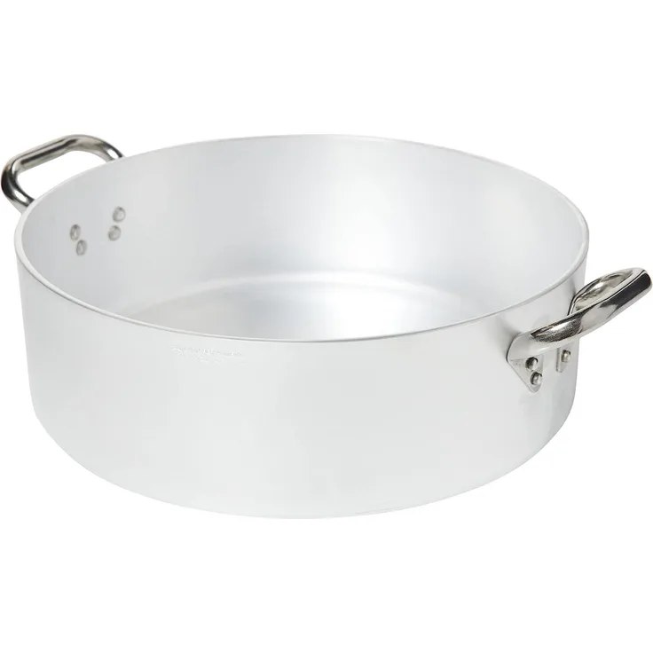 Töpfe Agnelli Casserole Zylindrische, Nieder, Radiant, Aluminium, Dicke 5 mm, mit 2 Griffen aus Edelstahl