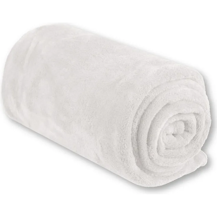 Babydecke Mikrofaser HS weiß - champagner 60x80 cm