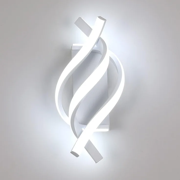 Comely LED Wandleuchte Innen, 22W 2500LM Wandlampe Innen Weiß, 6500K Modern Wandbeleuchtung LED für Wohnzimmer Schlafzimmer Treppenhaus Flur