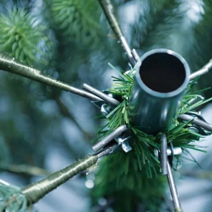 NYVI Künstlicher Weihnachtsbaum Weihnachtsbaum NYVI-Xmas Premium aus 100% Spitzguss Absolut Lebensecht, Künstlicher Tannenbaum B1 Schwer entflammbar Metallständer – Bild 10