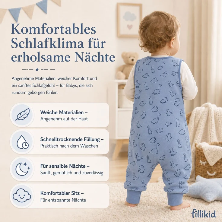 Fillikid Ganzjahres-Schlafsack mit Füßen Exklusiv – Bild 8