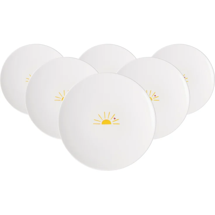 Villeroy & Boch With Love Frühstücksteller ø 21,2 cm Hello Sunshine 6er Set – Bild 1