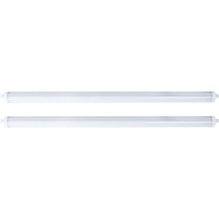 2er Set LED Wannenleuchte, weiß, IP65, neutralweiß, L 150 cm – Bild 1