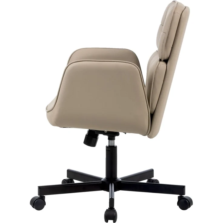 Carryhome 'VIKTORIA' Bürodrehstuhl, Stoff hellbraun, 57 x 92.5 x 61 cm, 140 kg belastbar, mit Wippmechanik – Bild 8