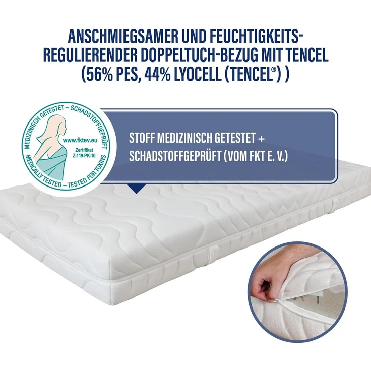 Komfortschaummatratze Vision Top, Beco, 22 cm hoch, optimal für Seiten- & Rückenschläfer – Bild 6