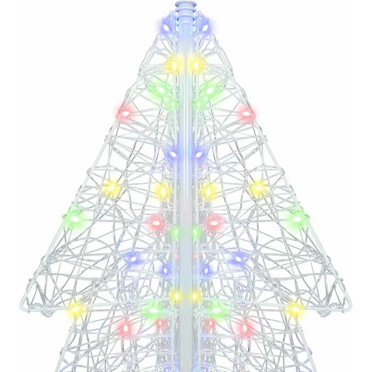 vidaXL Weihnachtsbaum Mehrfarbig 180 cm Acryl 240 LEDs 42019213 – Bild 6