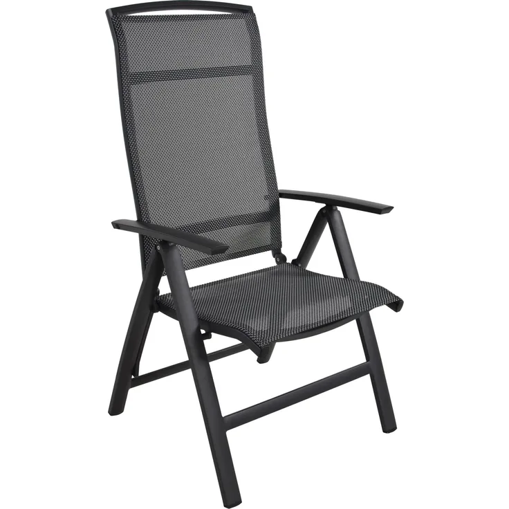 Gartensessel Klappsessel LOTIS NEGRO Gestell Aluminium matt anthrazit