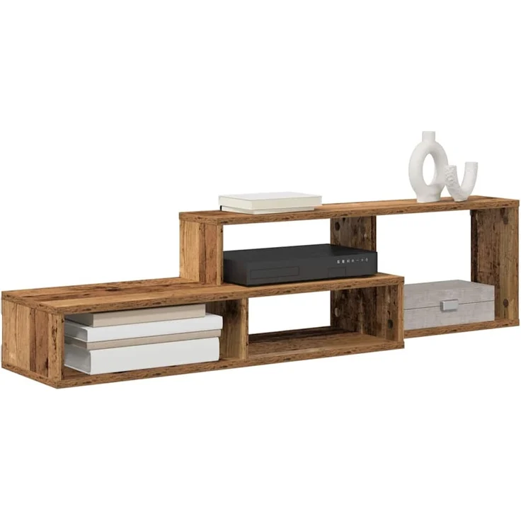 Wand-TV Stand, TV-Regal 120x25x28,5cm Holzwerkstoff – Bild 3