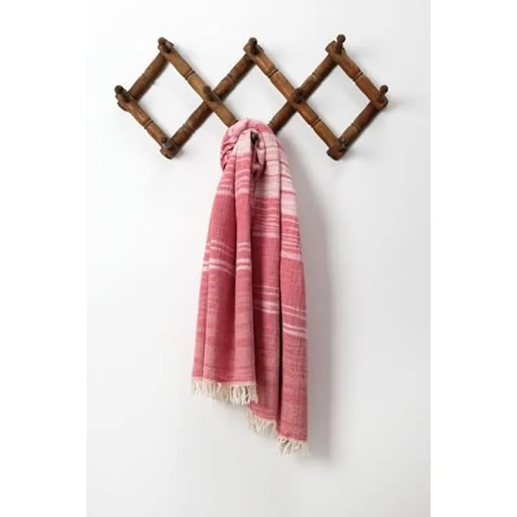 Mijolnir 'Bali - Red, Pink' Fouta (Strandtuch), Rot / Rosa, 90 x 170 cm