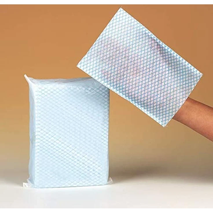 DocMed Einmal-Waschhandschuh Einweg Waschhandschuhe aus Faservlies (Spar Set 50-St. Hautfreundliche Waschhandschuhe, Alltagshilfe), Einmalhandschuhe Körperpflege – Bild 1