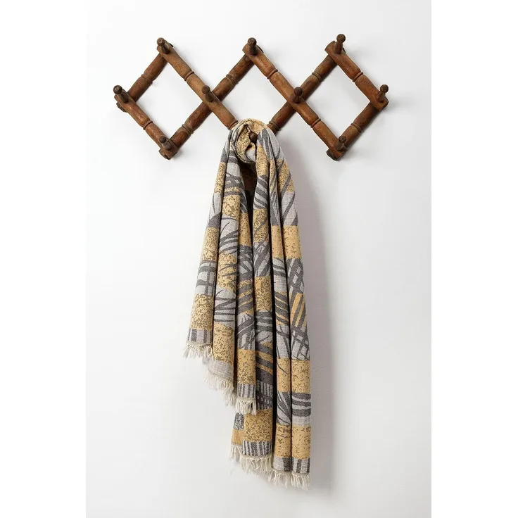 Mijolnir 'Tahiti - Mustard' Fouta (Strandtuch), Senf, 90 x 170 cm