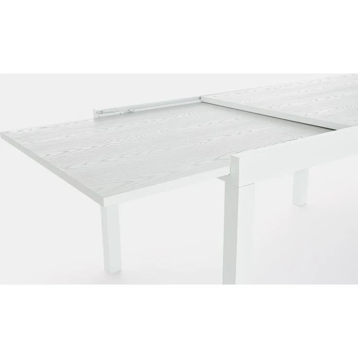 Gartenesstisch Cliv ausziehbar aus Aluminium, modern, weiß, rechteckig für 6–8 Personen – Bild 4