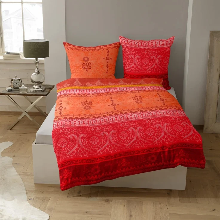 CASATEX Bettwäsche Indi, Satin, 2 teilig, romantisch, orientalisch, weich und gemütlich – Bild 3