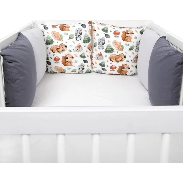 Amilian Bettnestchen 210 cm (6 Polster ca. 35 x 35 cm) Bettumrandung - Umrandungen, (Kissen als Nestchen, Kantenschutz), Umrandungen – Bild 3