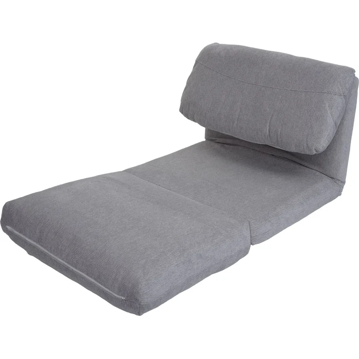 Schlafsessel HWC-E68, Schlafsofa Funktionssessel Klappsessel Relaxsessel, Stoff/Textil ~ hellgrau – Bild 7