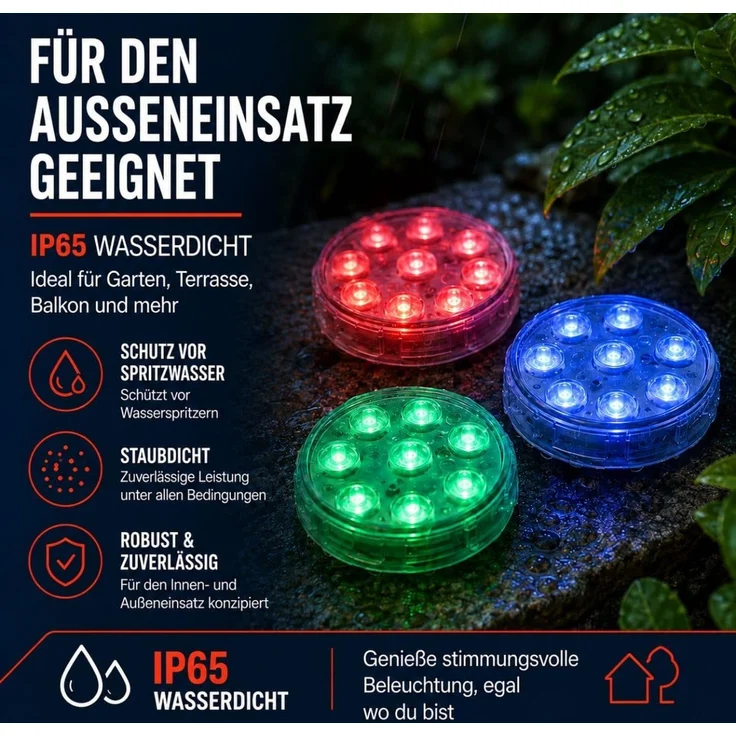 EDCO LED Leuchten 3er Set GRUNDIG - Diele & Wohnzimmer & Kinderzimmer & Badezimmer & Küche & Schlafzimmer in Weiss – Bild 5