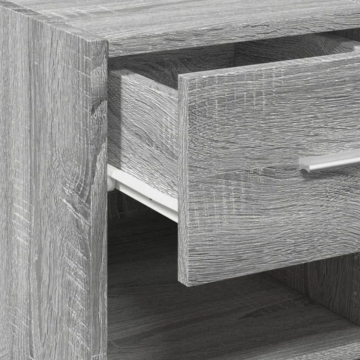 vidaXL Sideboard Grau Sonoma 30x42,5x93 cm Holzwerkstoff 846311 – Bild 8